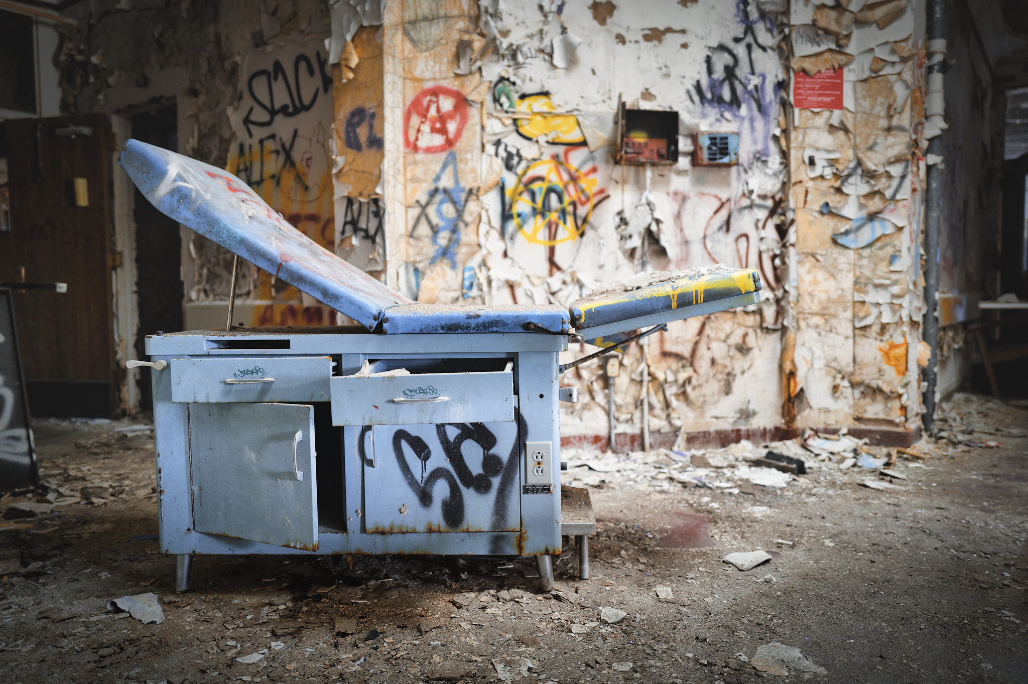 Abandoned Medical Exam Table