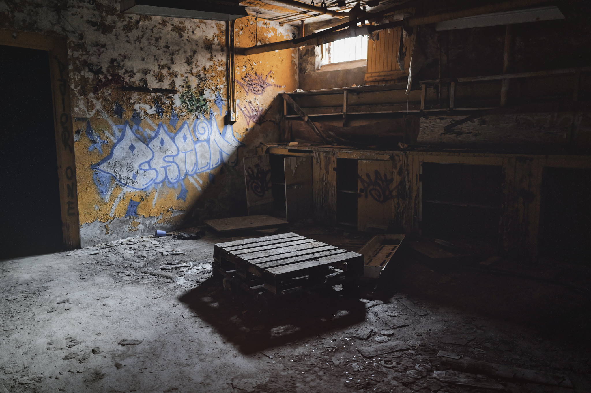 An Abandoned Room Full Of Broken Items