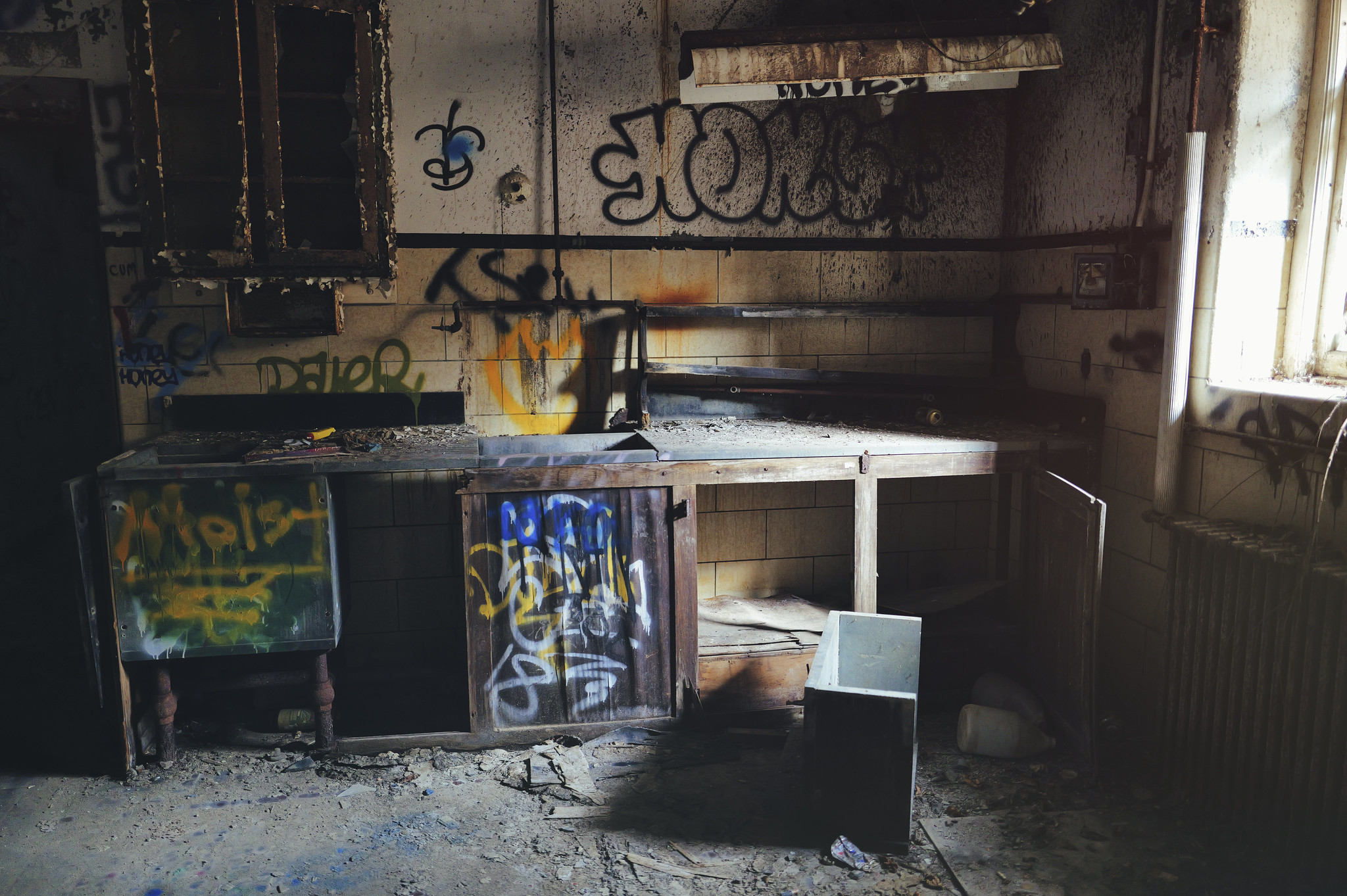 An Abandoned Hospital Kitchen