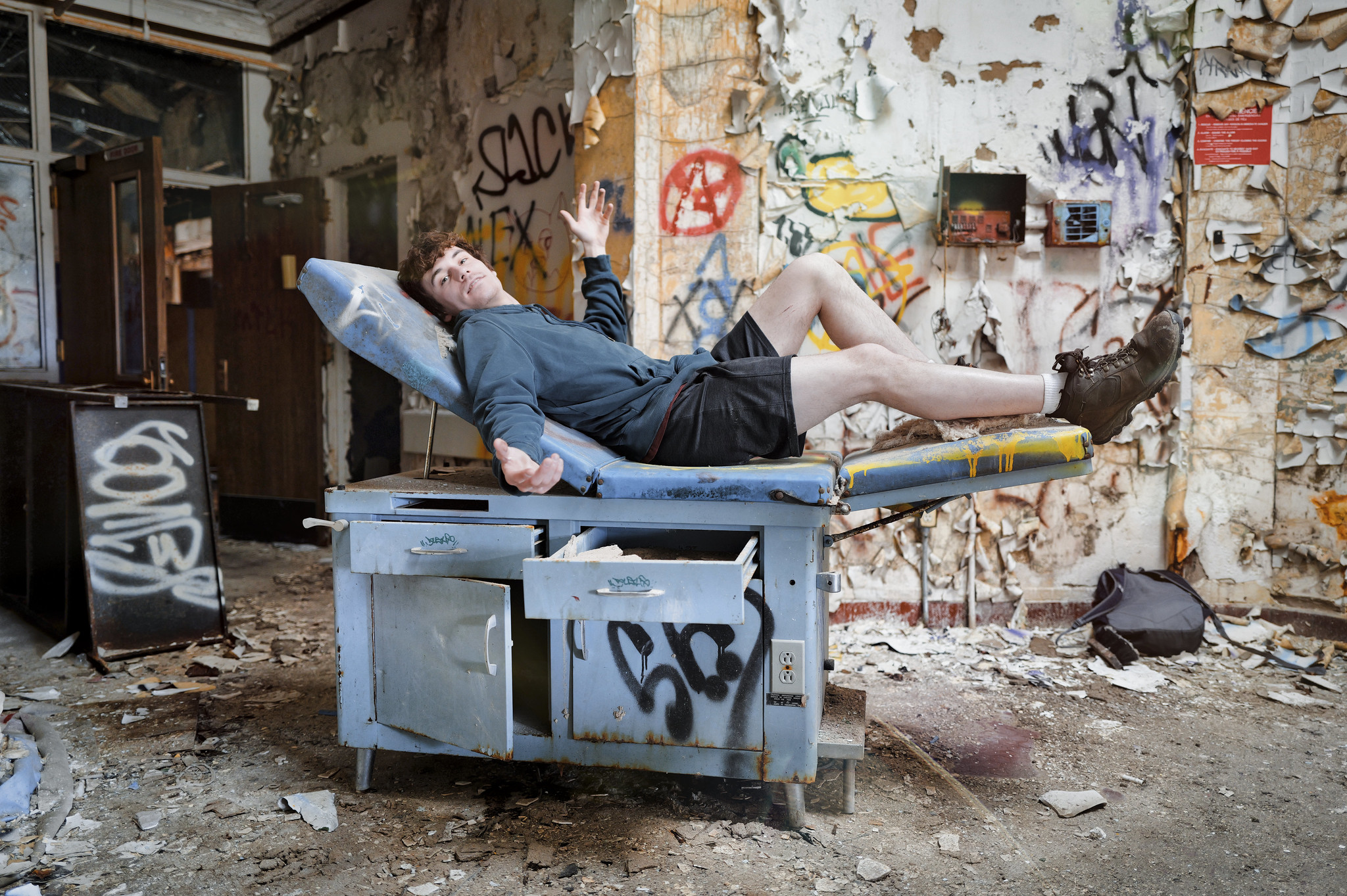 Luke Apy On A Medical Exam Table