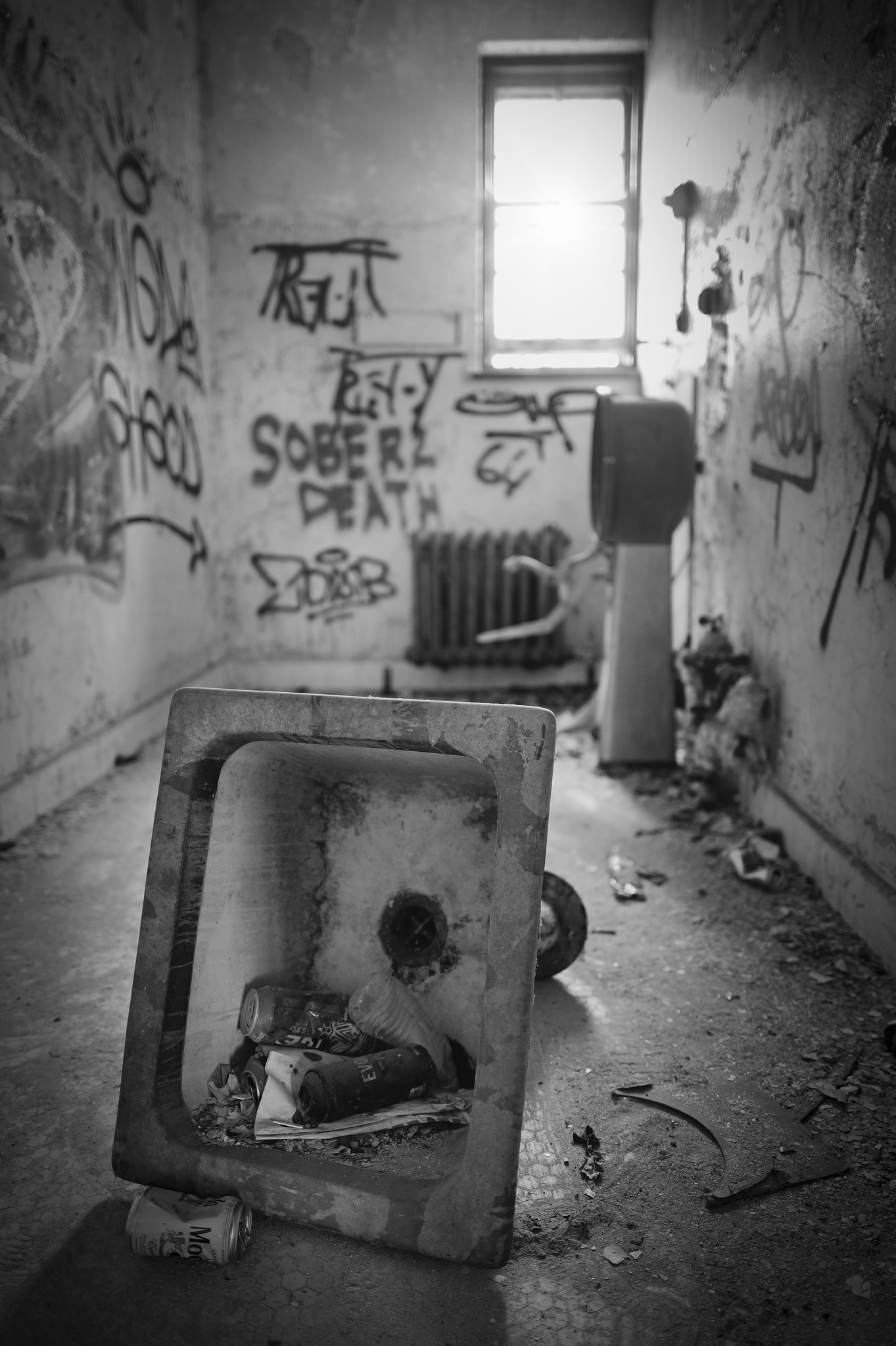 A Trashed Utility Sink