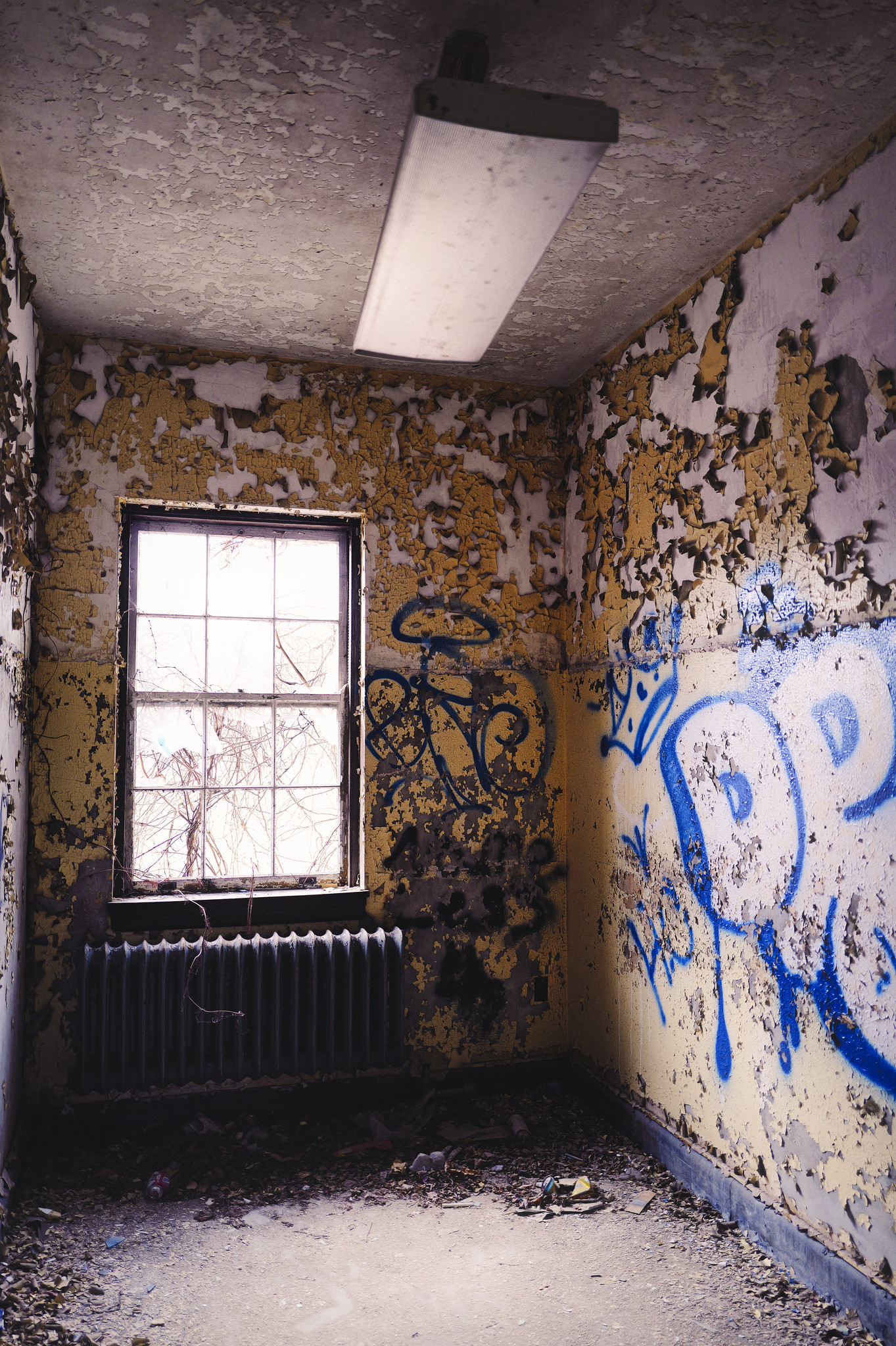 An Abandoned Patient Room At A Psychiatric Hospital