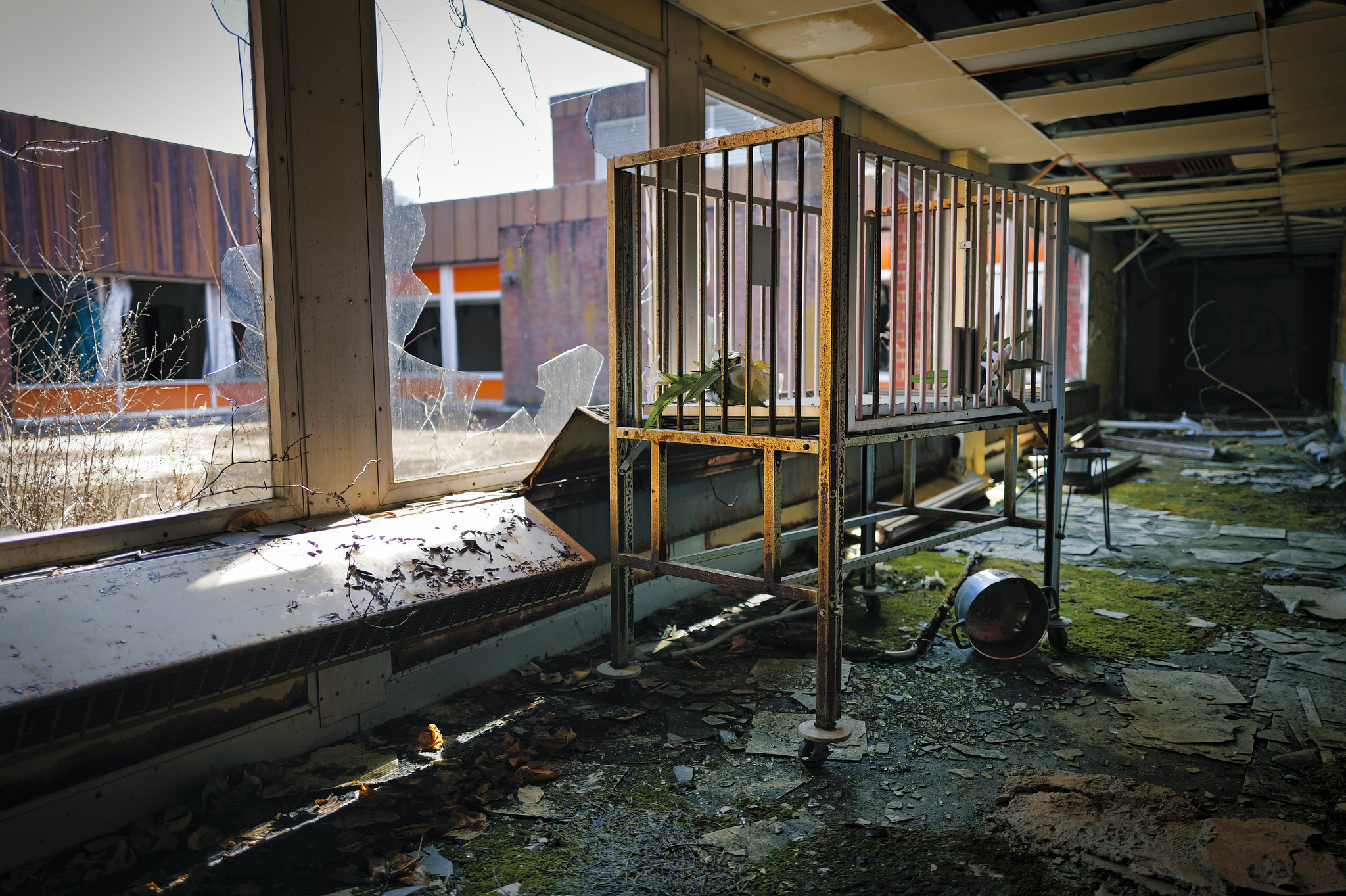Cage-Style Medical Crib For Patients